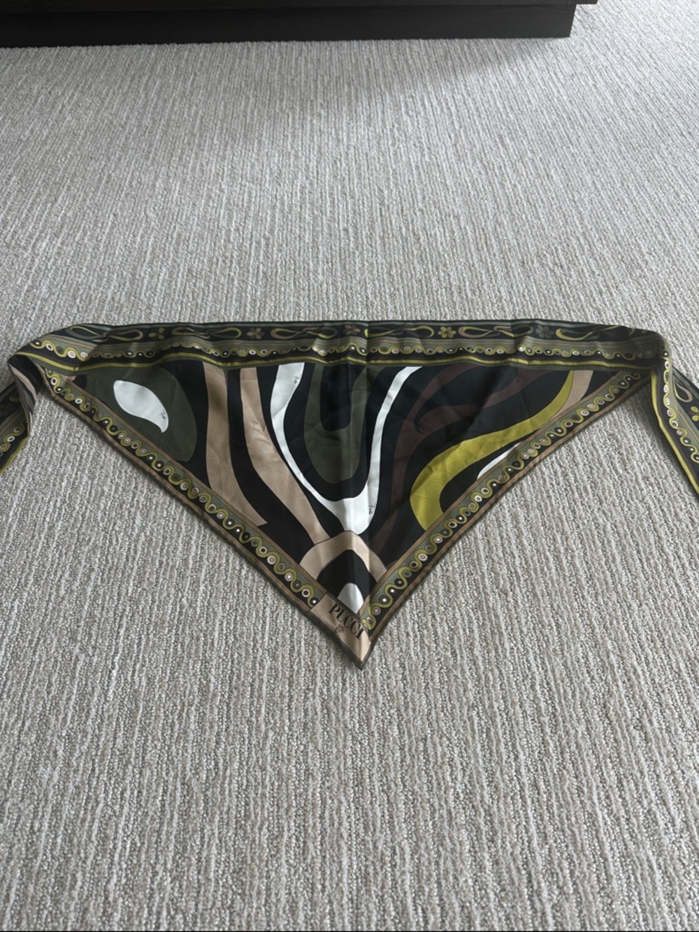 Emilio Pucci marmo print silk scarf